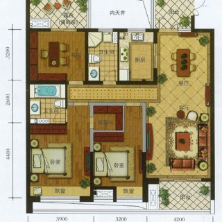 三居136、137平米