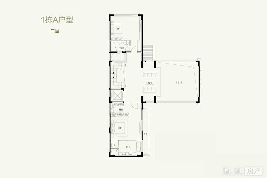 三拼联排别墅平面设计图展示