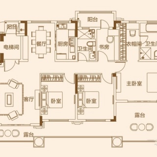 洋房3层户型图