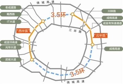 根据成都市城建规划方案,到2025年,成都将建成3.