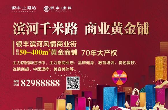 银丰·上河坊50-400㎡黄金旺铺火爆认筹中 --凤