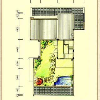 二期联排别墅S2户型三层平面图