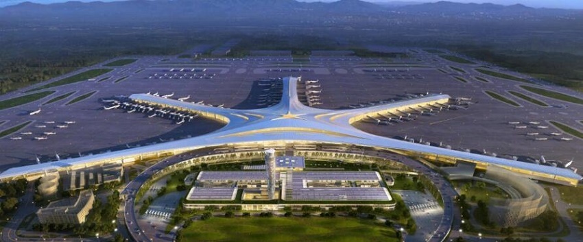 青岛新机场综合交通中心开建 包括高铁及地铁