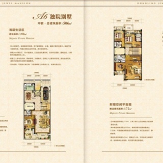 东菱宝石公馆A6独院别墅边套中套506平米