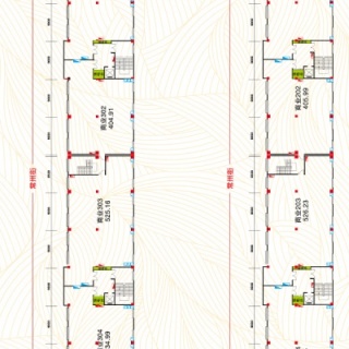 六号商业楼分层平面图