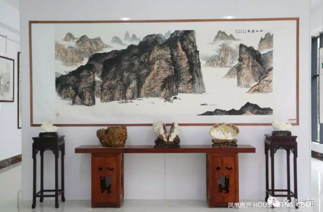 全国名家书画作品邀请展在文昌恒大晋唐海湾开