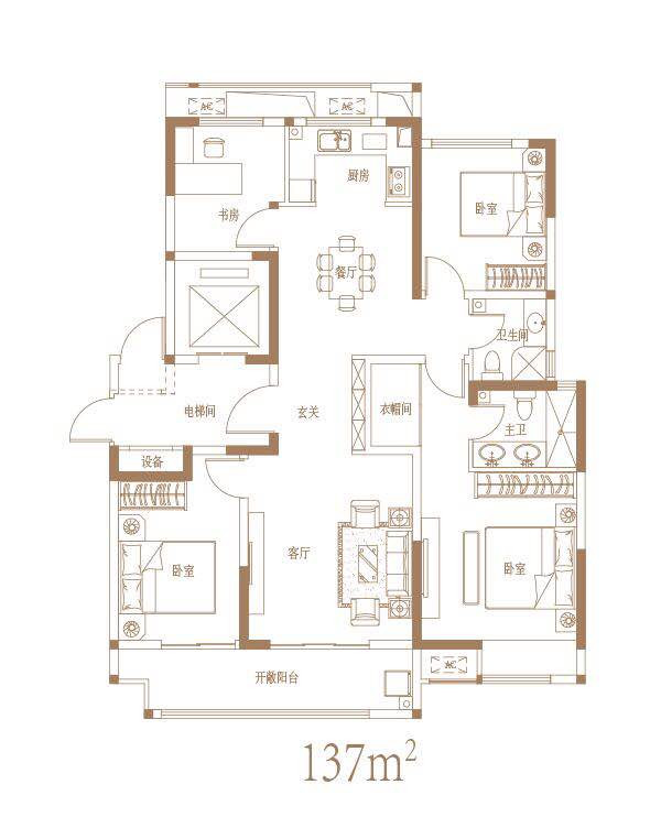 昌建君悦府户型图