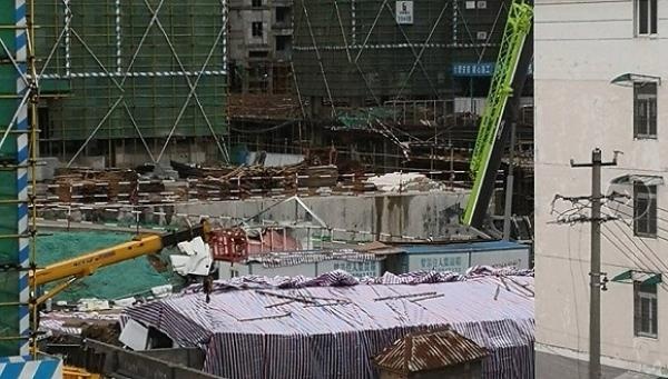 碧桂园回应安徽六安工地坍塌事故:特大暴雨造