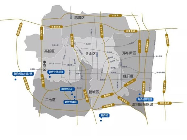 自2014年首进郑州,融侨积极开疆拓土,深度布局郑州市二七区,经开区