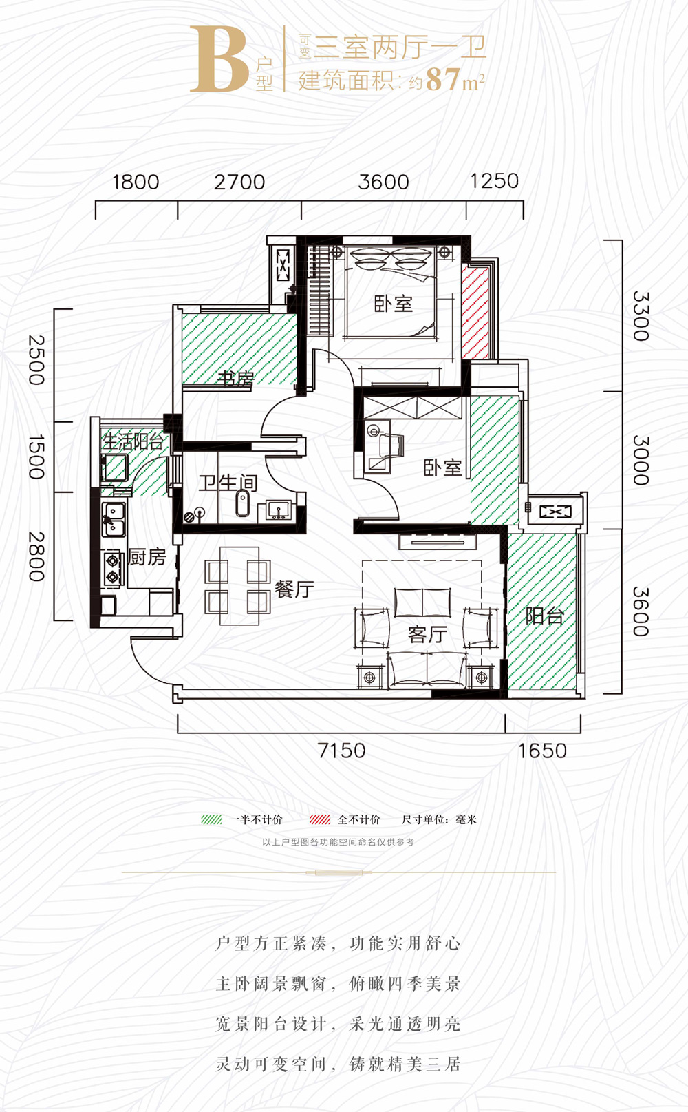 鲁能山水原著户型图