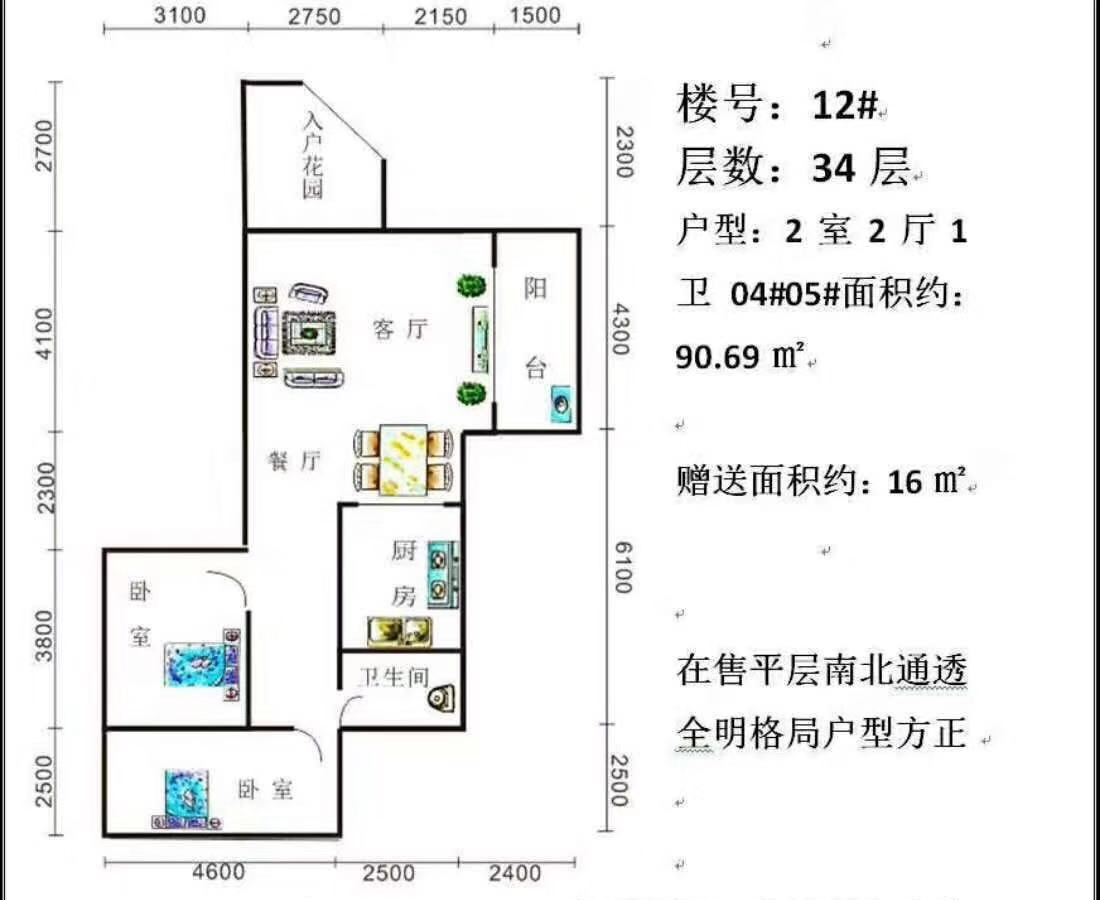 园辉新都户型图