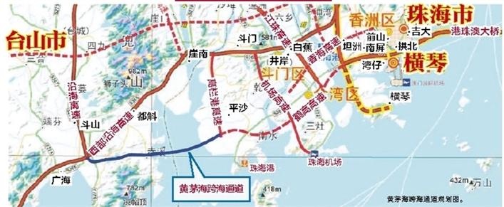 广东将建黄茅海跨海通道 东连港珠澳大桥