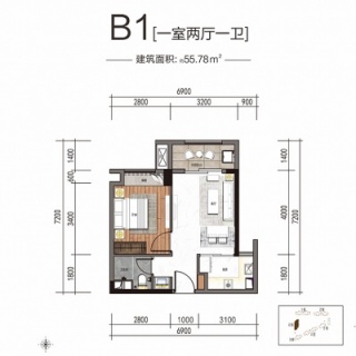 公寓B1户型