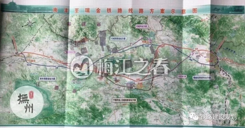 宁都2030规划,宁都城南规划 规划(2016-2030年)近期建设计划(发改委未批复),线路经南丰,广昌,宁都