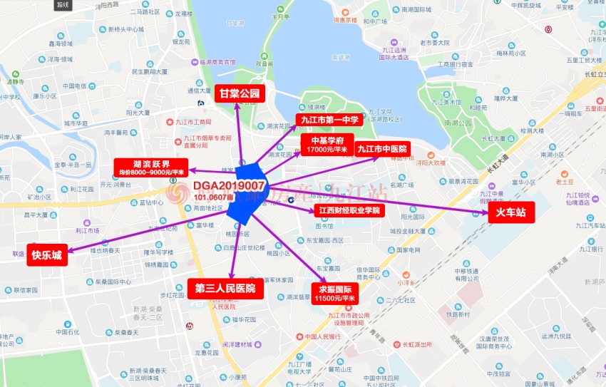 浔阳区绿豆湾地块成交 楼面价5167元/平!