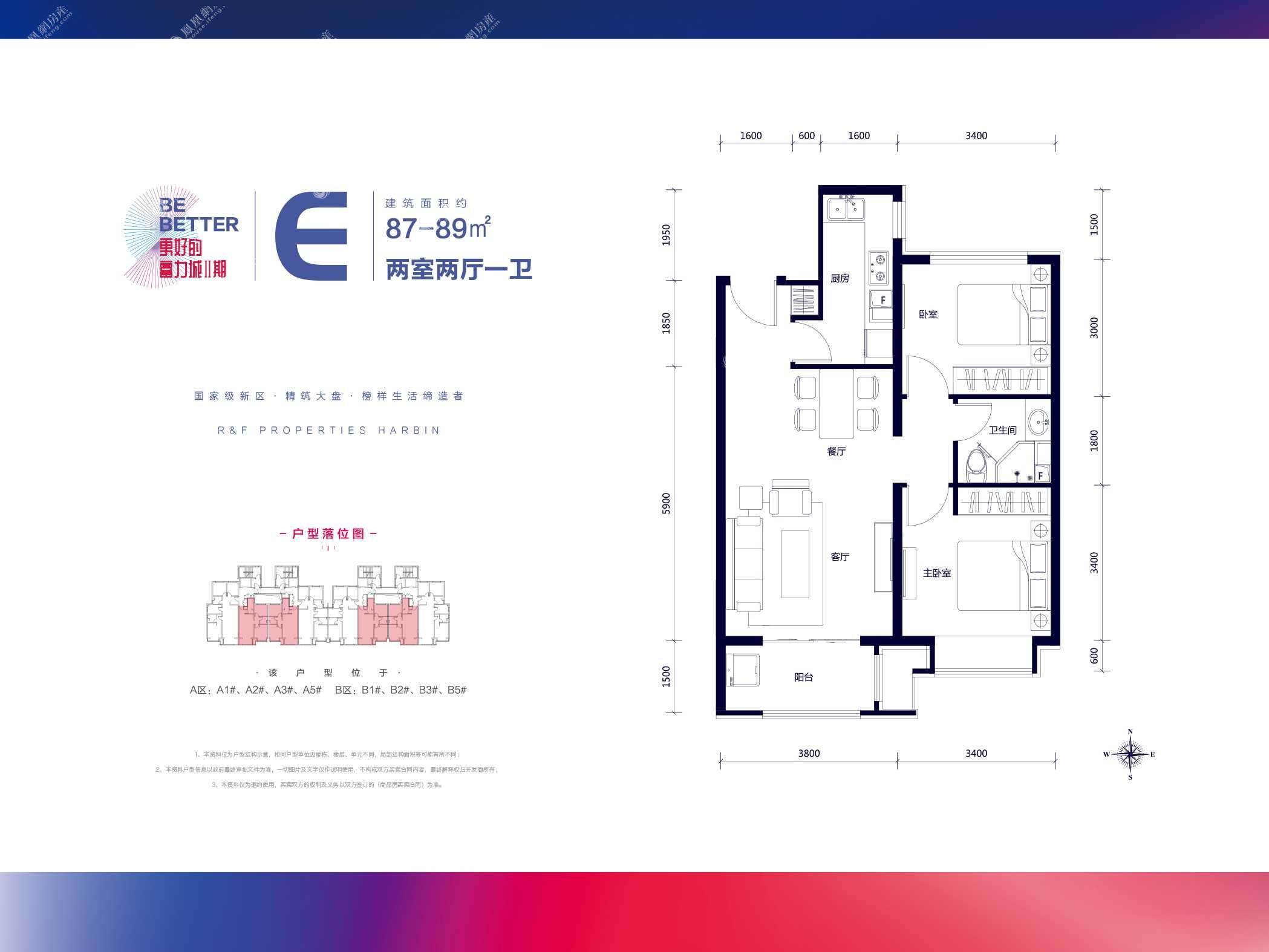 哈尔滨楼盘 松北区楼盘 富力城 富力城户型 e