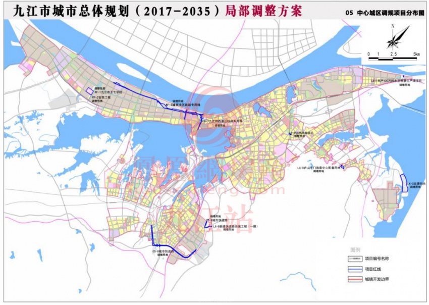 九江城市总体规划局部调整!2020年77个项目近期建设