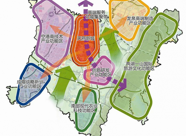 成都香山长岛周边规划图片