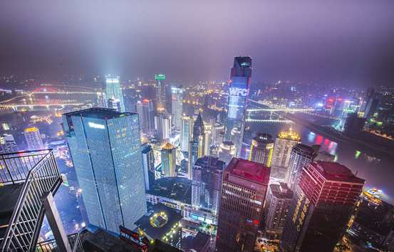 2018重庆城建天际线称霸之年重庆解放碑cbd率先进入摩天群时代