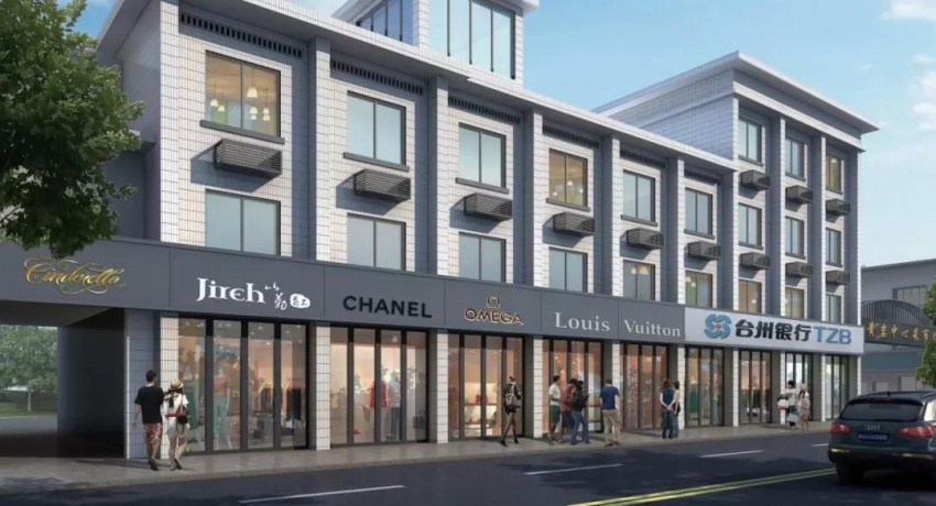 改造范围:劳动北路和塔院头路间的青年西路南侧的沿街建筑立面