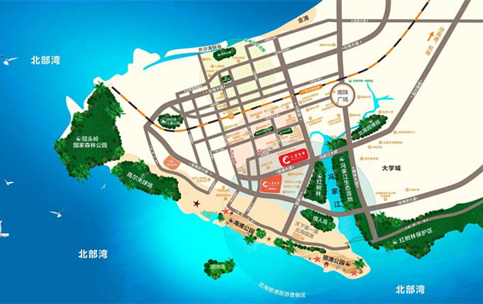 规划图_大都锦城规划图-北海凤凰网房产