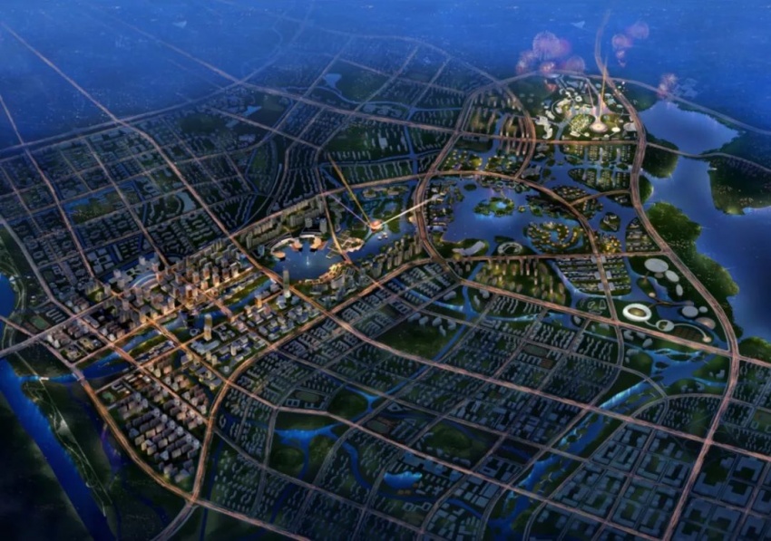 三水新城规划实景图图片