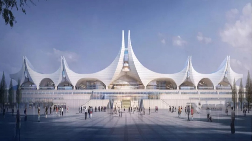 红岛站今年9月开通使用,将成青岛最大火车站