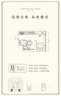 B户型 阔景一室一厅