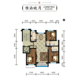 桂语晓月：三室两厅两卫