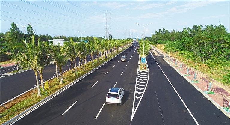海口椰海大道延长线建成通车