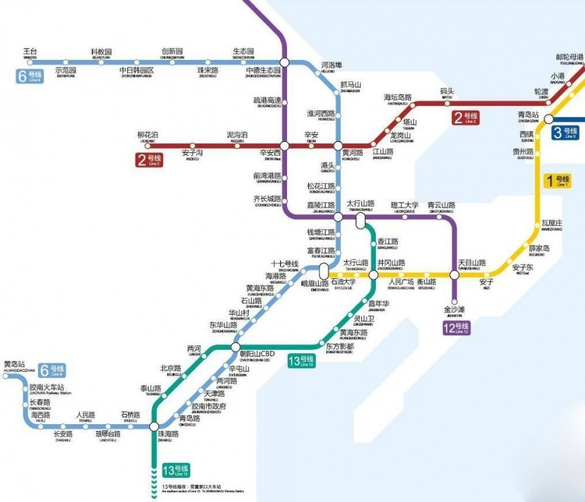 (青岛地铁规划图,来源于网络)你与2020 只差一个龙湖光年当中德生态园