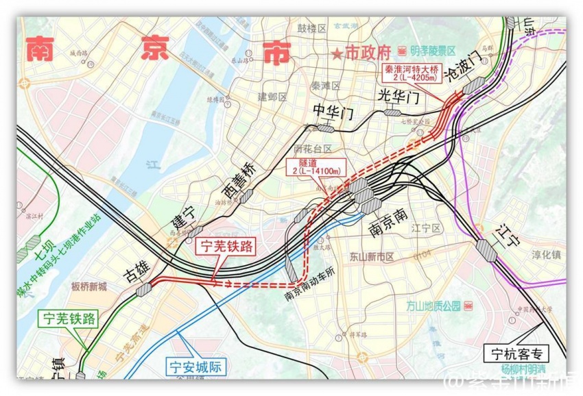 寧蕪鐵路外繞,原線位建設地鐵8號線 ——鳳凰網房產南京