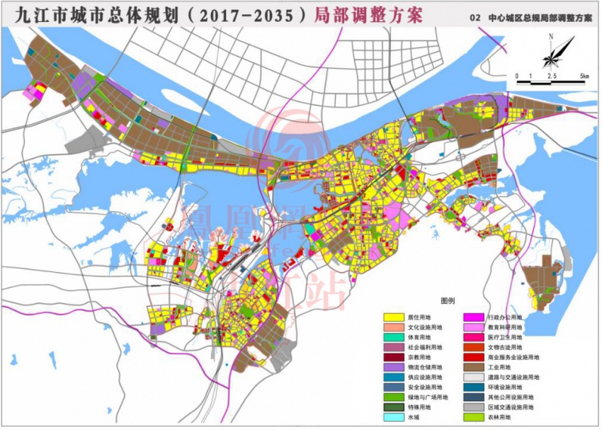 最新九江城市总体规划局部调整2020年77个项目近期建设